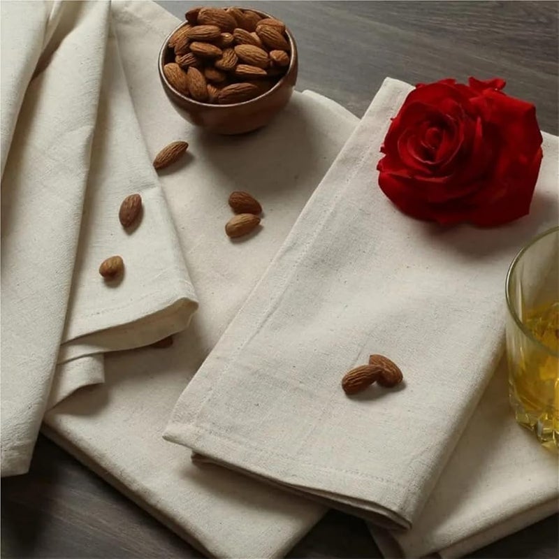 مناديل قماش حمراء قابلة لإعادة الاستخدام، مجموعة من 24 قطعة للمطبخ ومائدة الطعام والاستخدام المنزلي - Image 2